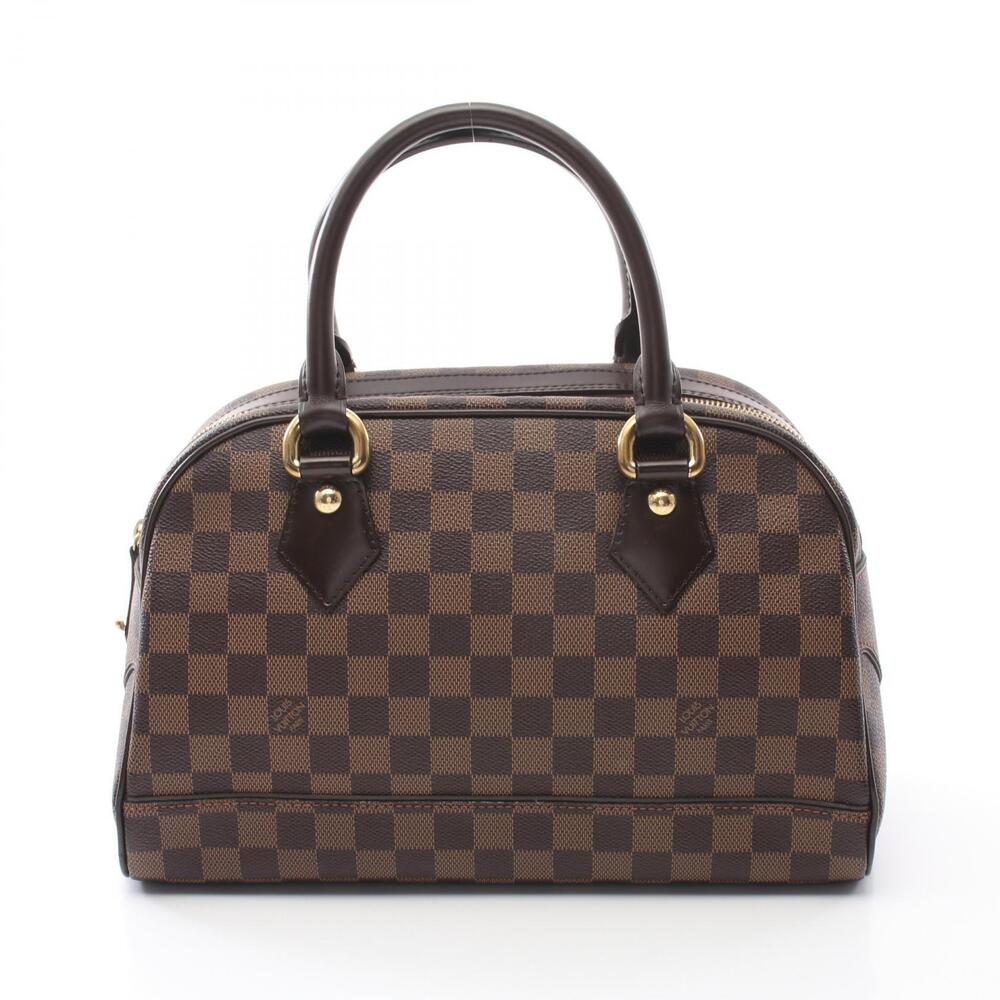 Louis Vuitton Duomo Handbag Canvas Leather Damier Brown